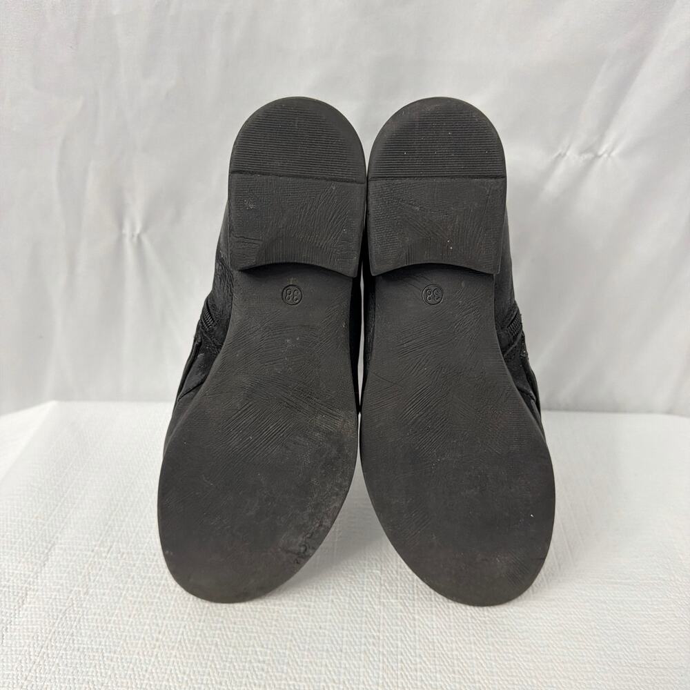 Miz Mooz Black Ankle Booties with Button Accents - Picture 12 of 12